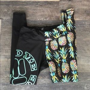 Feed Me Fight Me Pineapple High Rise Leggings